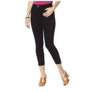 NWT Skinny Girl Todd skinny ankle Pants size 18W black runs small